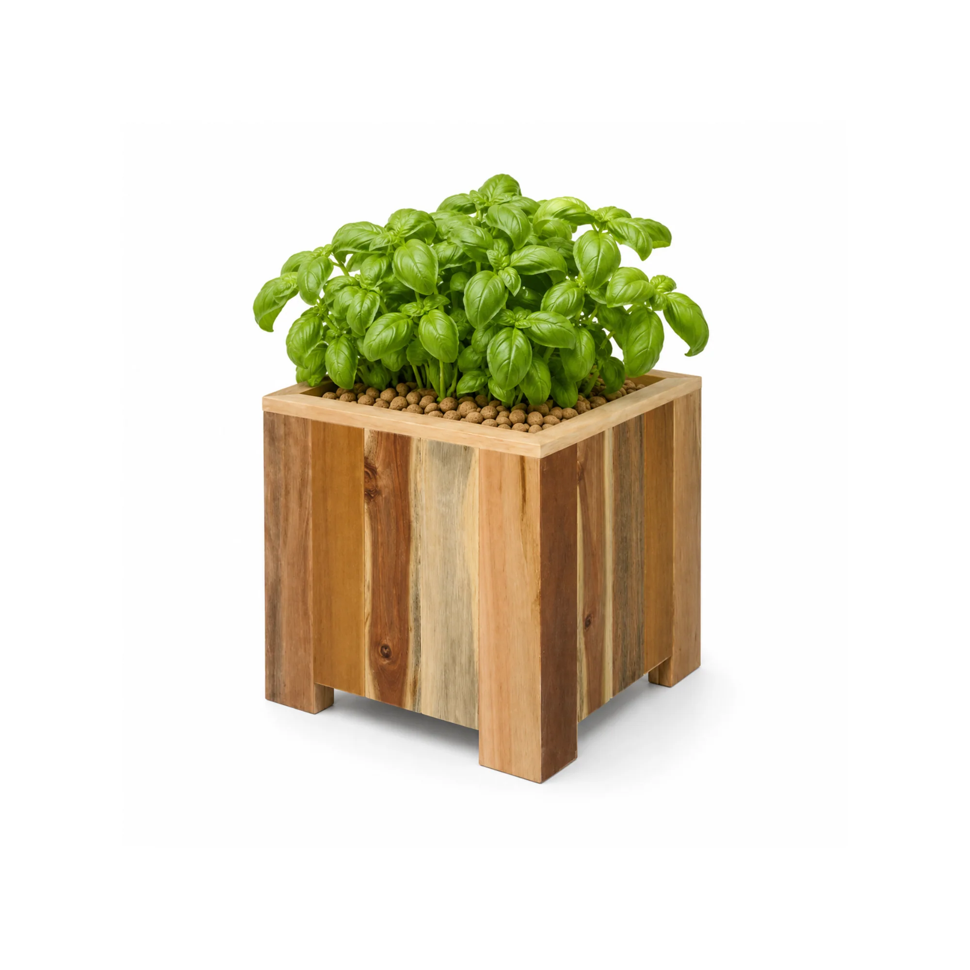 Storm Plantenbak Vierkant 30×30 cm Naturel Geolied Acaciahout FSC