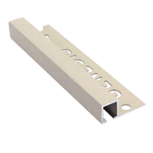 Tegelprofiel Vierkant Zandkleur Aluminium 10 mm 270 cm TDP107.425 by Genesis