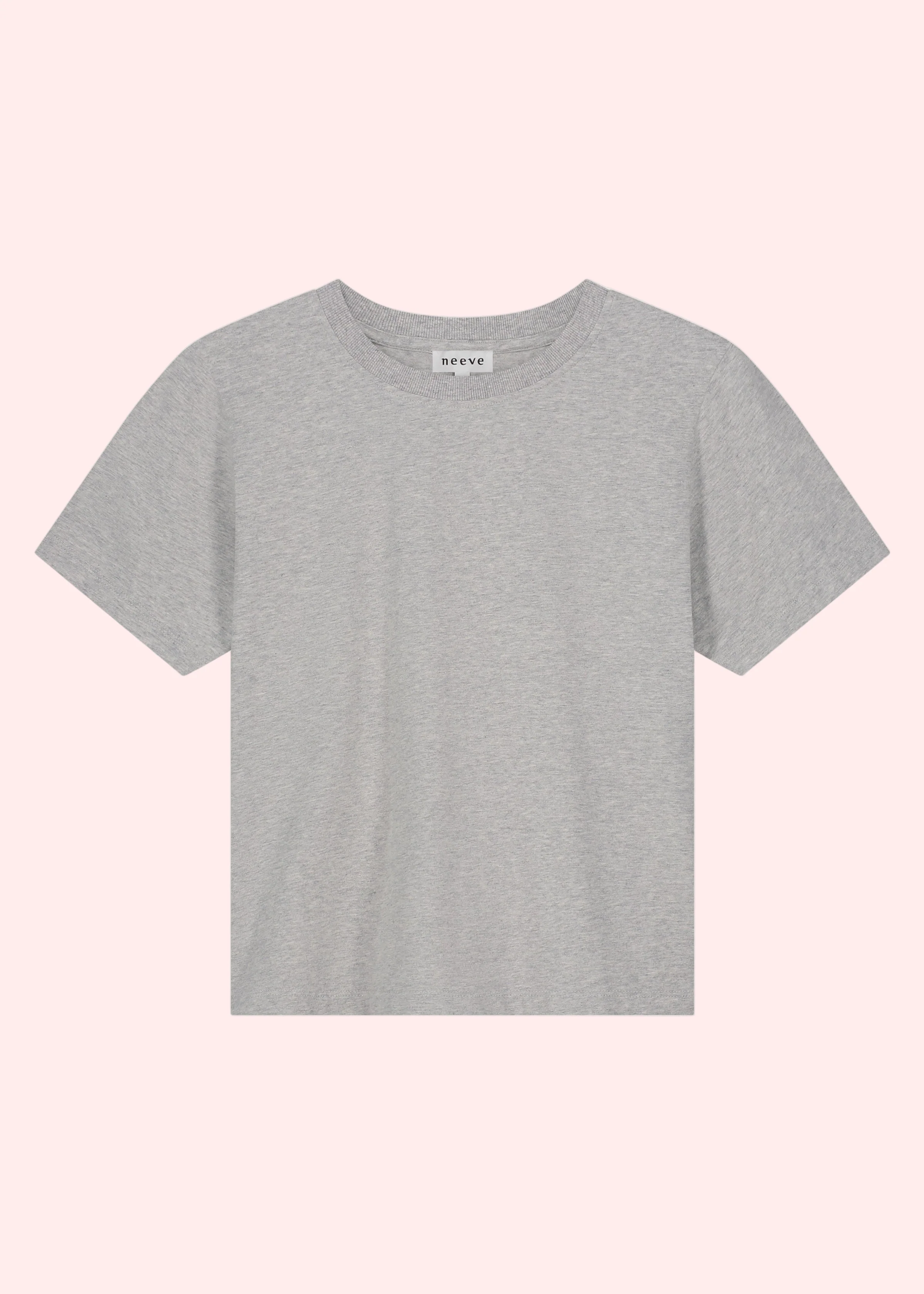 crew-neck t-shirt The Jill grey melange