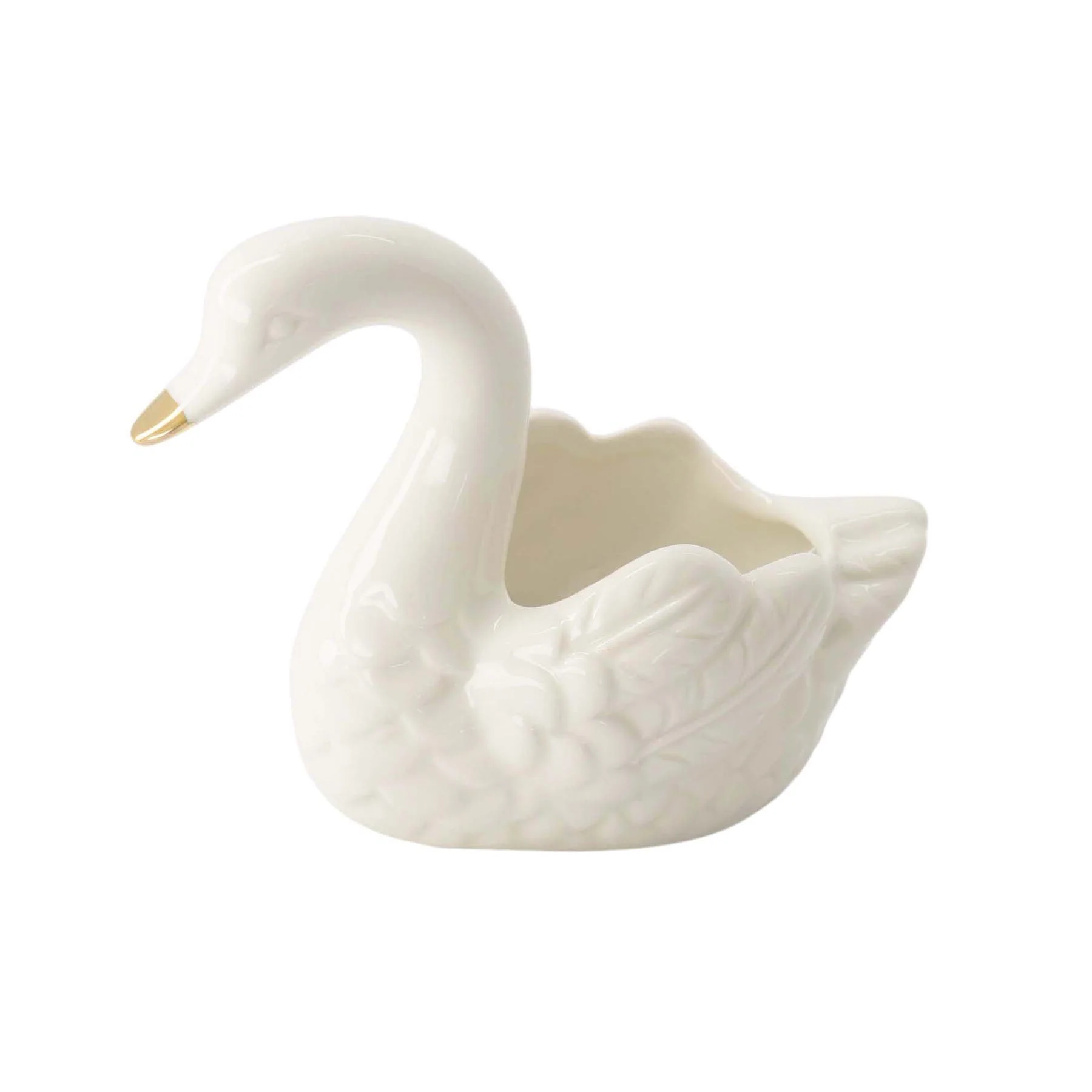 Theelicht Zwaan | Wit-Goud
