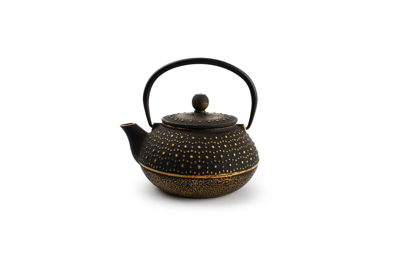 Theepot 80cl stippen goud/zwart My Tea Theepot 80cl stippen goud/zwart My Tea