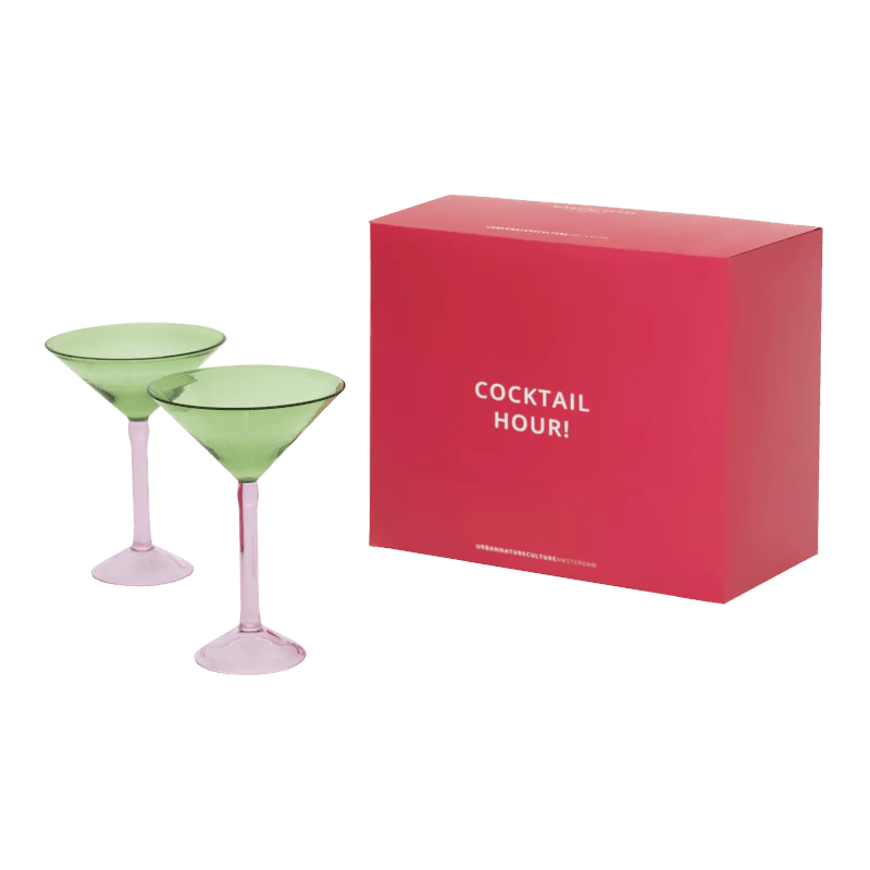 Urban Nature Culture | Martini cocktail glas, set van 2, in geschenkverpakking Urban Nature Culture | Martini cocktail glas, set van 2, in geschenkverpakking