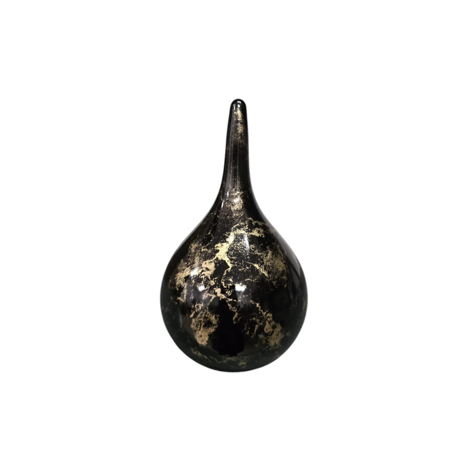 Urn – Druppel – Glas – Zwart Goud – 200ml
