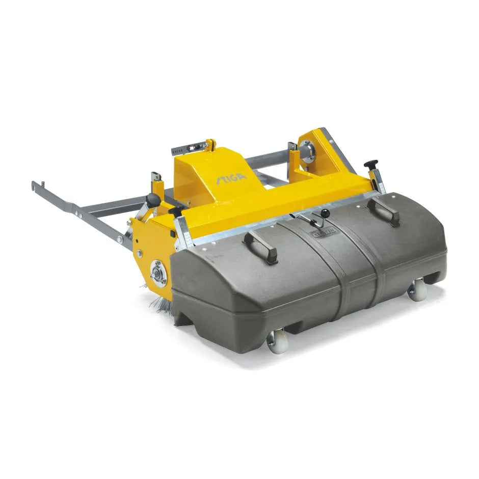 Veegmachine met opvangbak Veegmachine met opvangbak