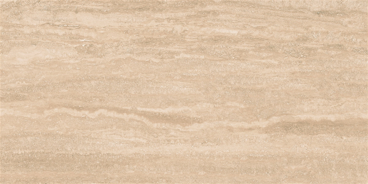 Vloertegel Travertino Roma Sand 60×120 cm Porselein Polished – Zandkleur Marmerachtig