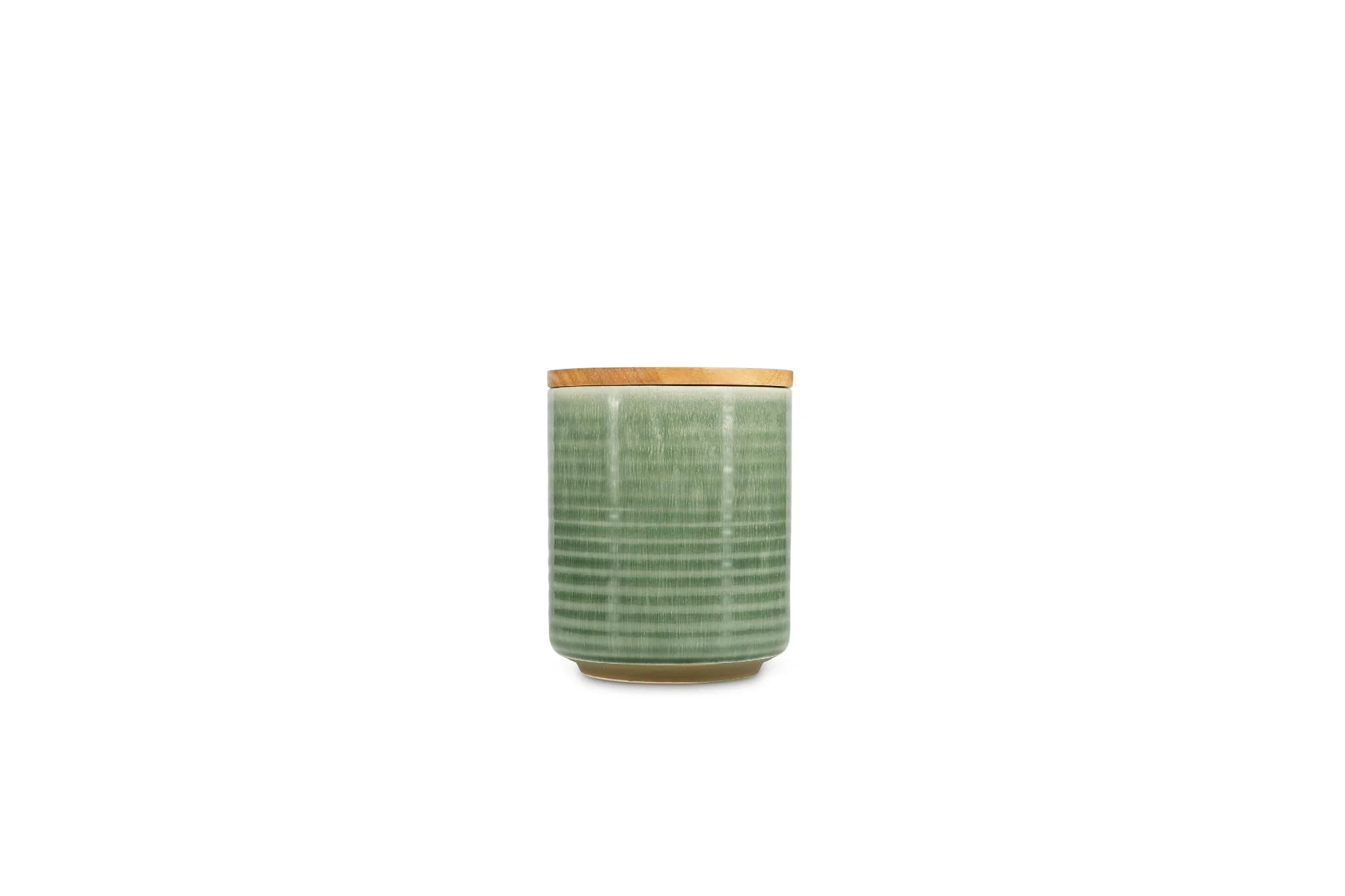 Voorraadpot 12,5xH15,5cm groen Cameo