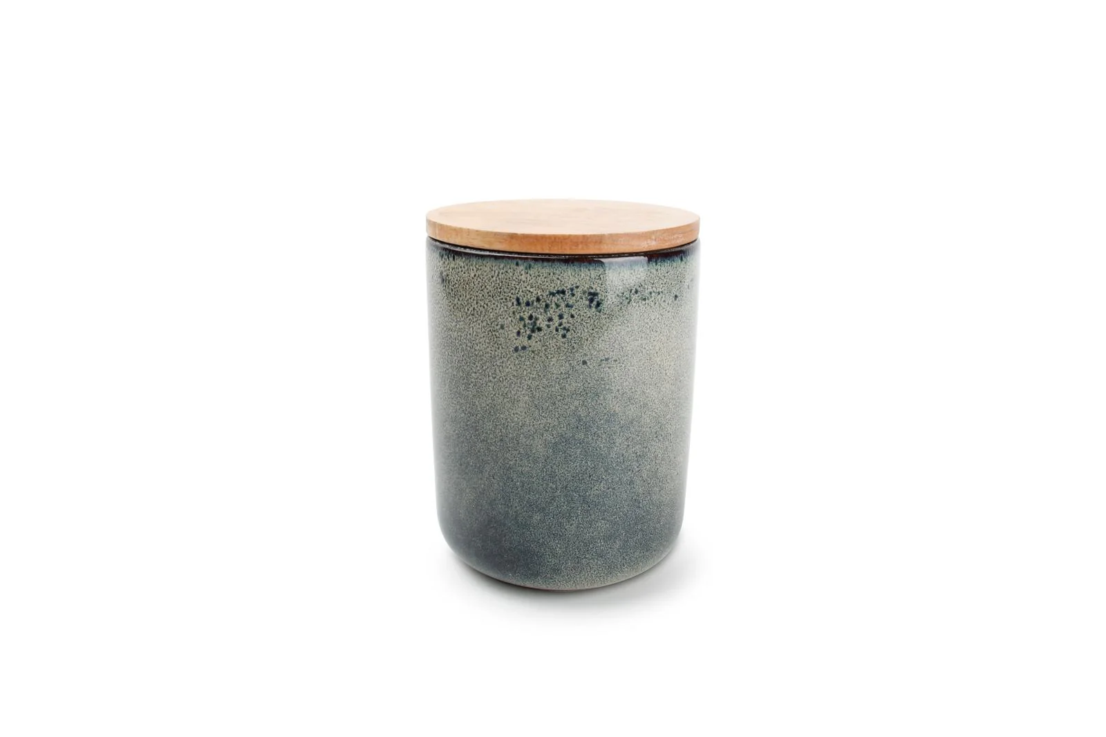 Voorraadpot 12xH15cm groen/blauw Meridian Voorraadpot 12xH15cm groen/blauw Meridian