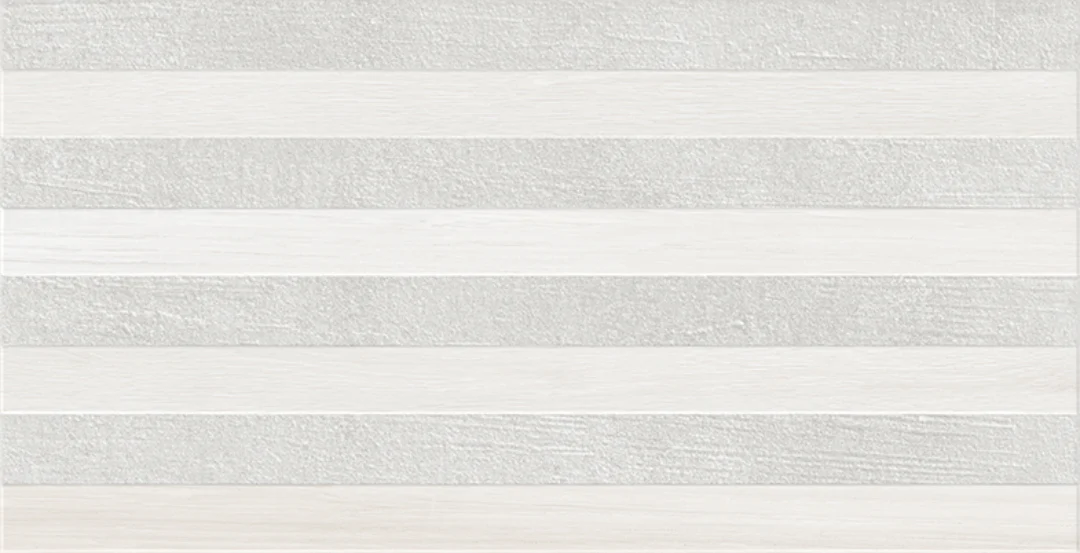 Wandtegel Habitat Stripe Pearl HB03R 34×66,5 cm Rechthoek – Keramiek Mat Gerectificeerd – Gestreept Parelwit