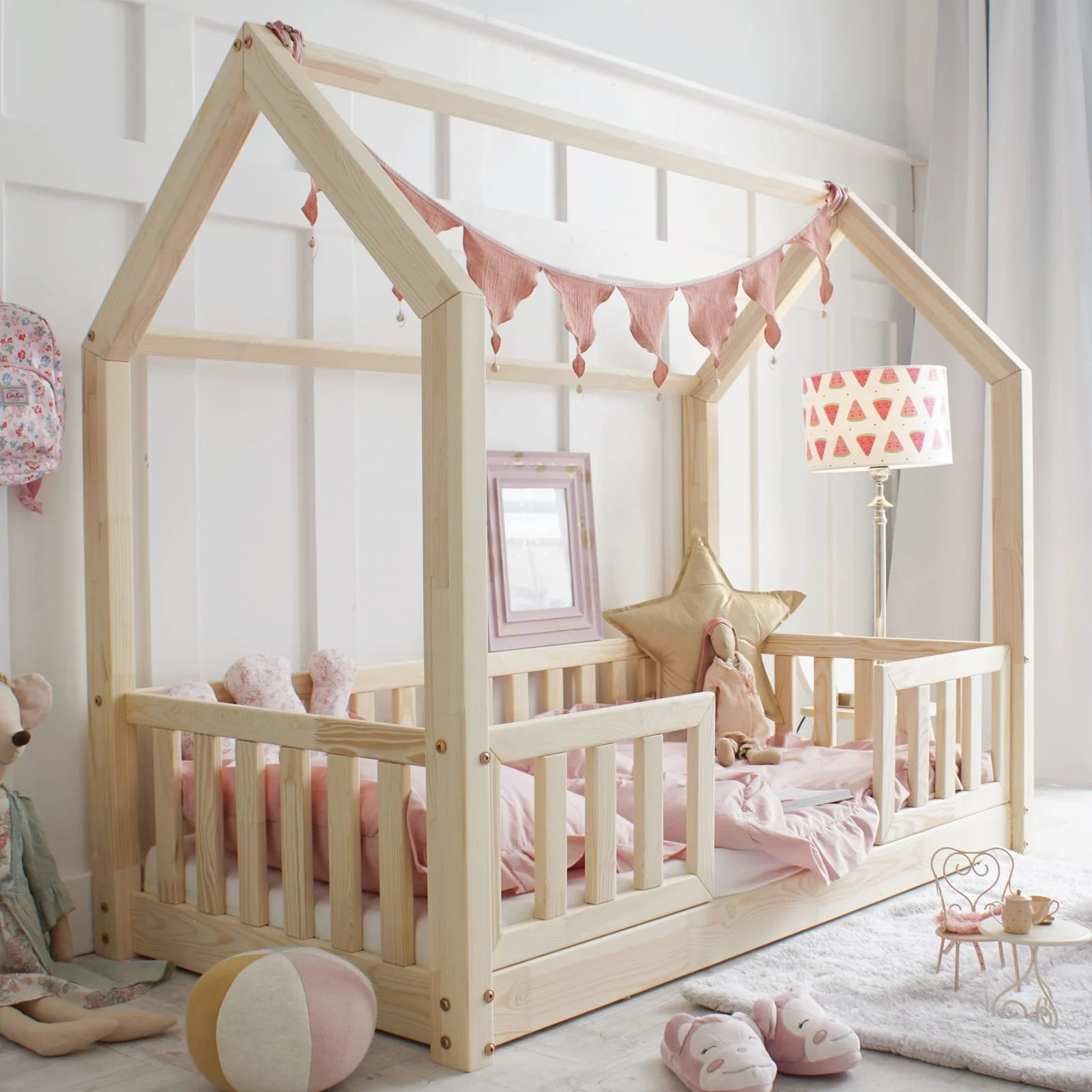 Woonhero bedhuis – Tromsø Duo – Naturel – Eenpersoonsbed 80×160 cm – Peuterbed