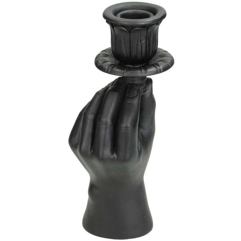 Kandelaar – Hand Zwart – ↑ 20 cm Kandelaar – Hand Zwart – ↑ 20 cm