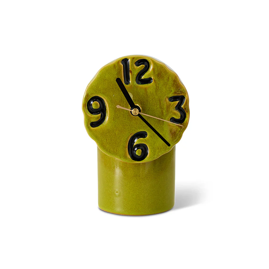 Hkliving retro ceramic clock – Olive