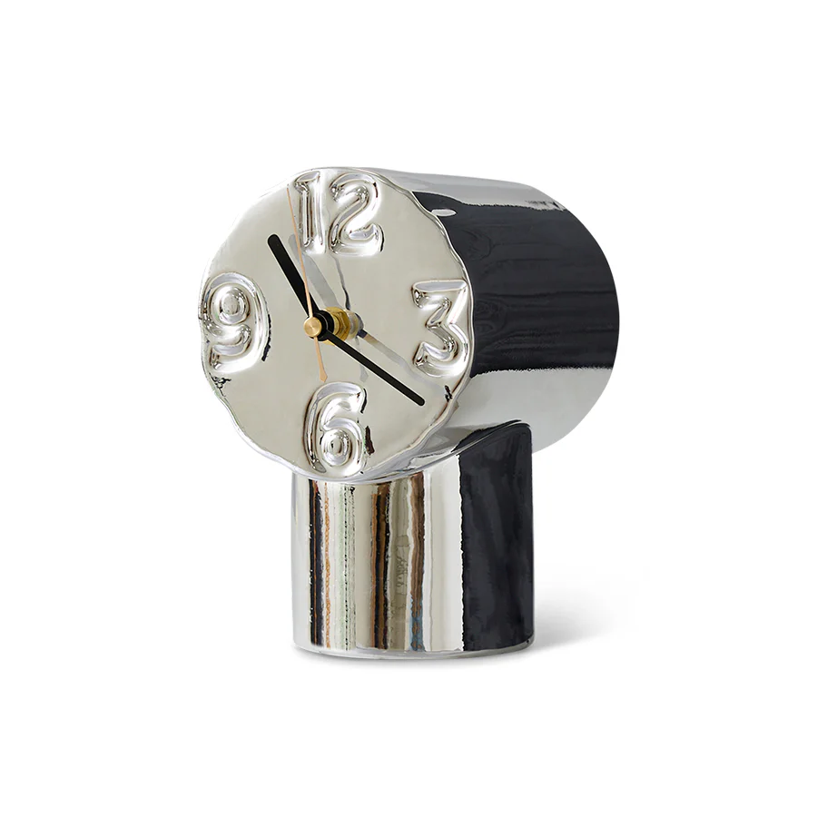 Hkliving retro ceramic clock – Chrome