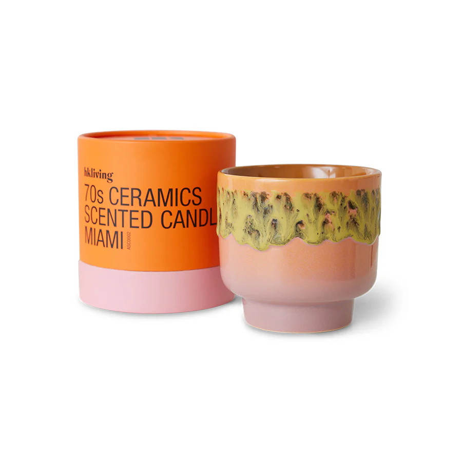Hkliving 70s ceramics – Scented candle Miami