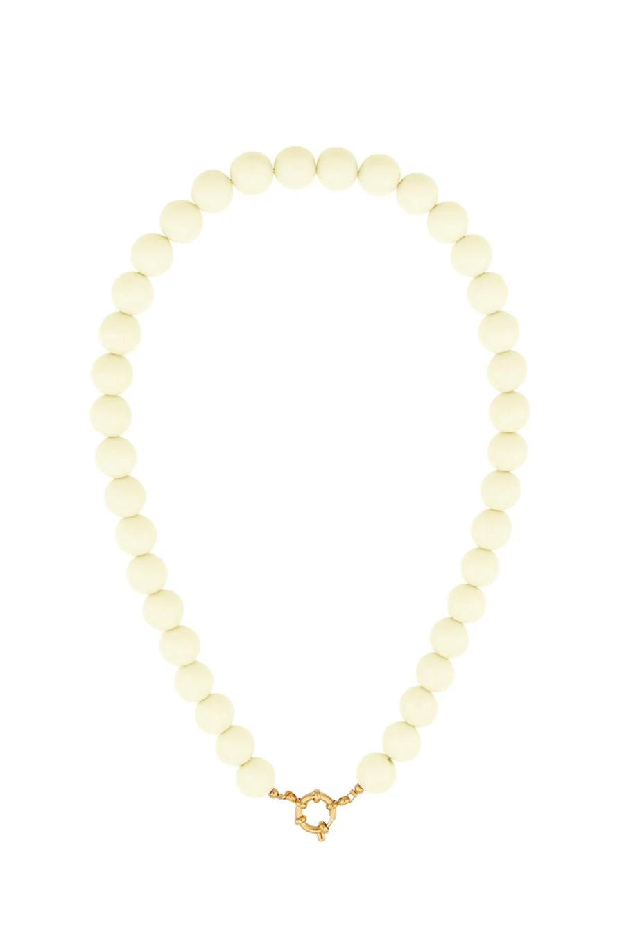 Gekleurde kralenketting – Wit/goud Gekleurde kralenketting – Wit/goud