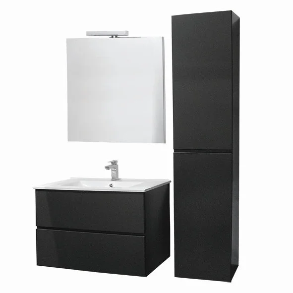 Badmeubel Compleet Set Locomo Antraciet 80 cm by L’Aqua®