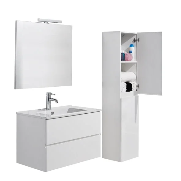Badmeubel Compleet Set Locomo Wit 80 cm by L’Aqua®