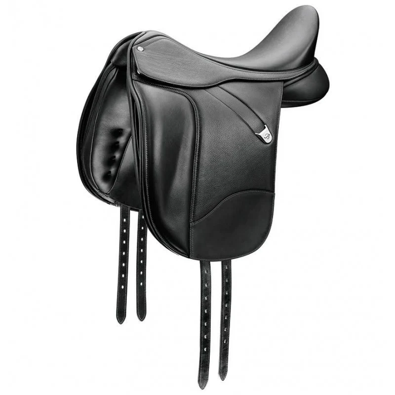 Bates Dressage + Luxe Dressuurzadel, zwart