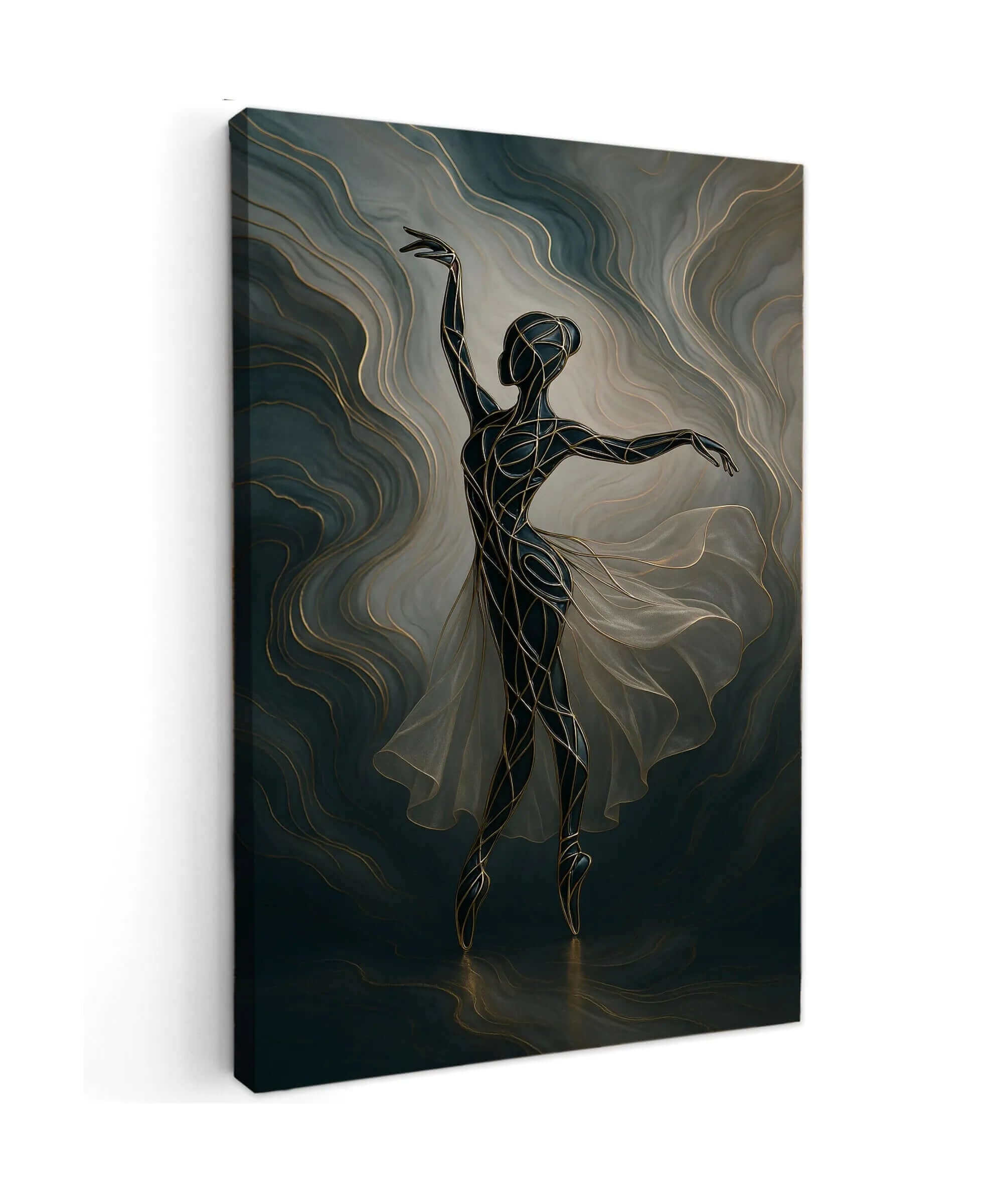 Canvas Schilderij Abstracte Ballerina