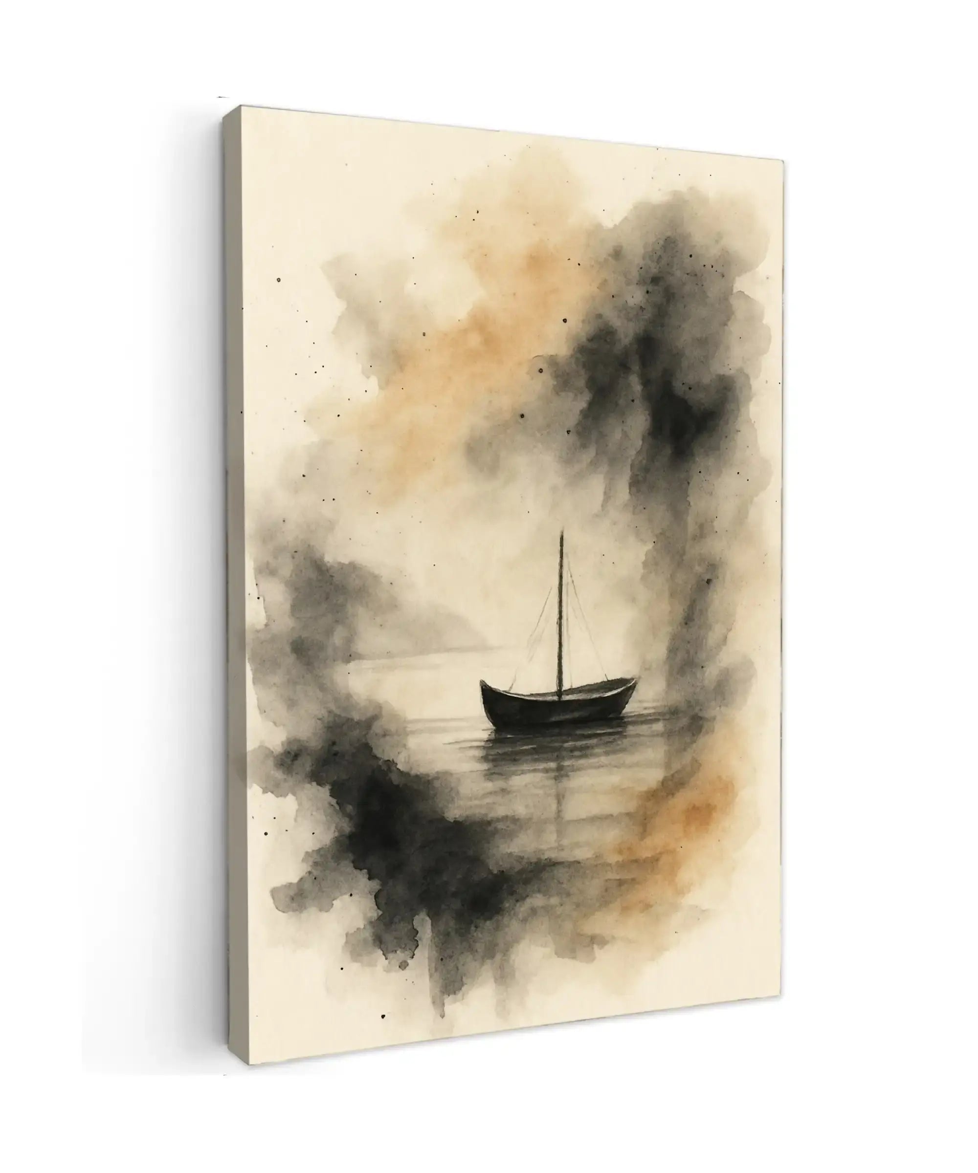 Canvas Schilderij Solitude Afloat Canvas Schilderij Solitude Afloat