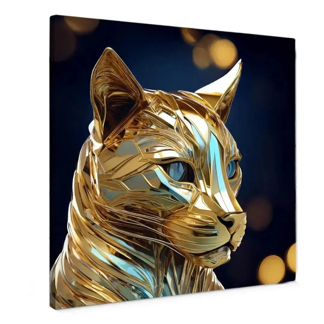 Canvas Schilderij Aurum Feline Canvas Schilderij Aurum Feline