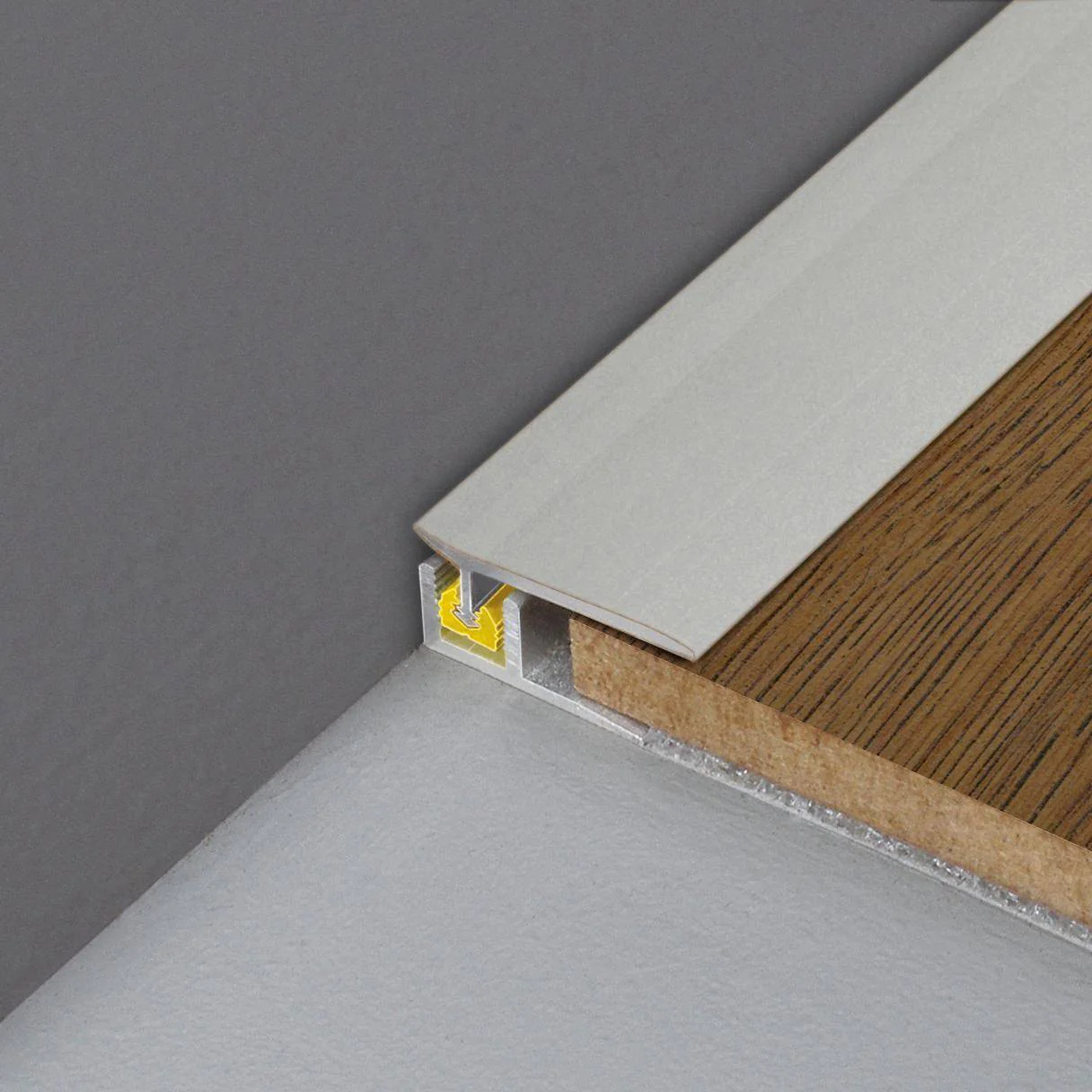 DURAL wandaansluitprofiel CLIPPER BORDER aluminium geanodiseerd zilver 45457mm 270cm