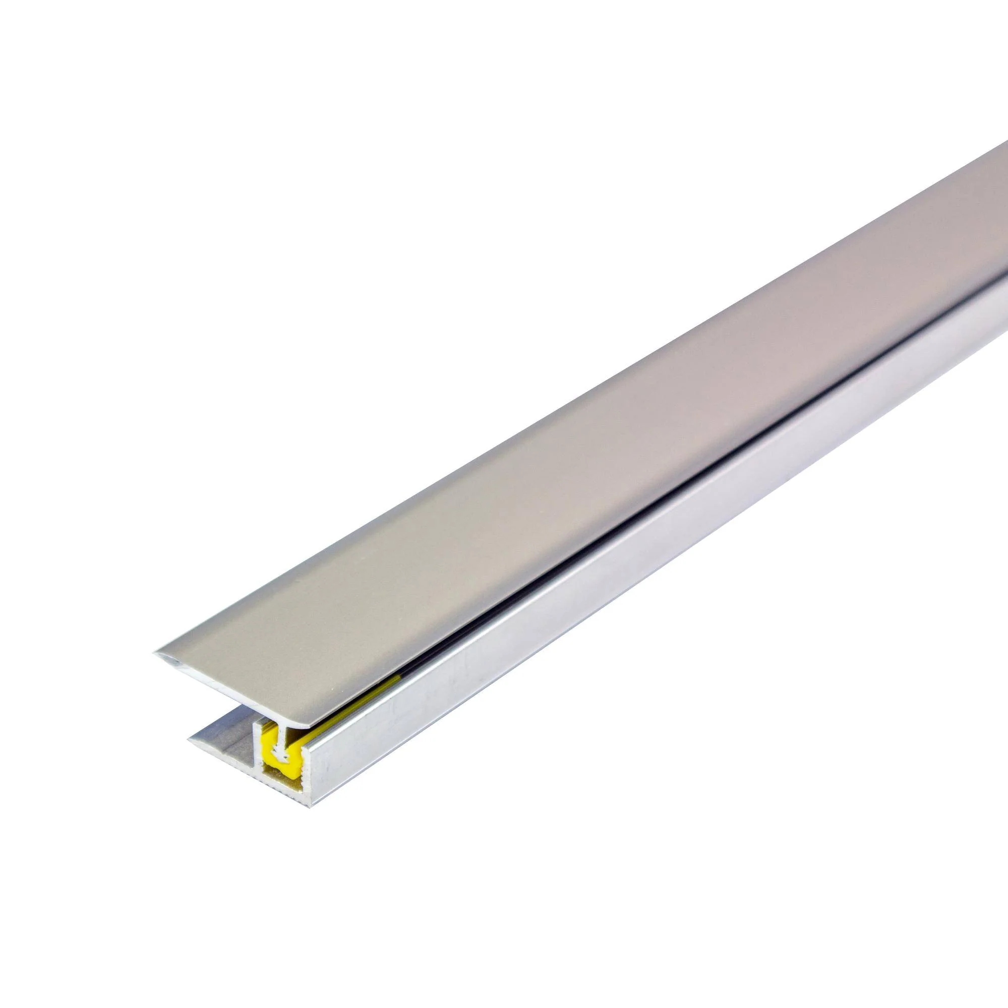 DURAL wandaansluitprofiel CLIPPER BORDER aluminium geanodiseerd titanium 45457mm 270cm