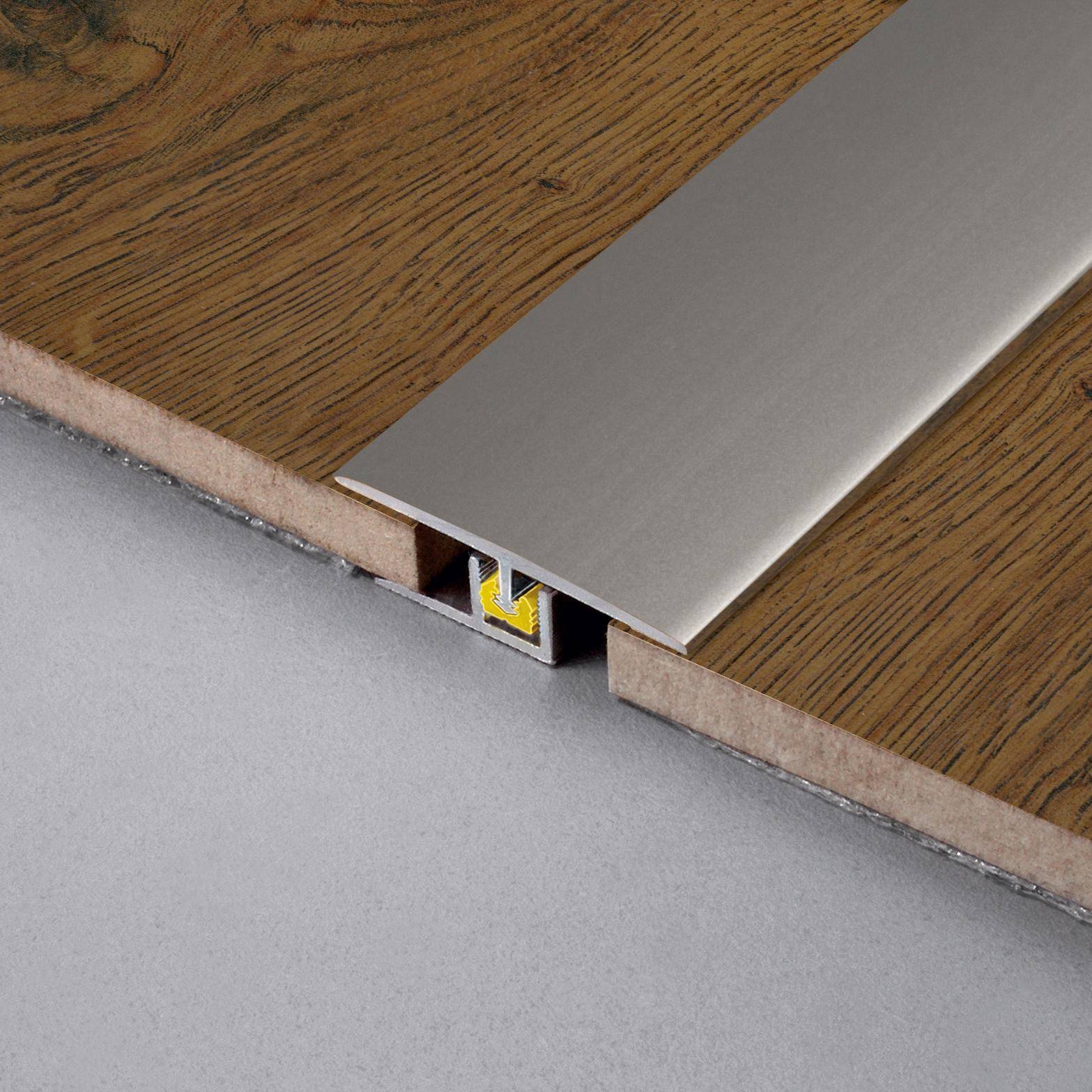 DURAL overgangsprofiel CLIPPER EXPANSION aluminium geanodiseerd titanium 45487mm 100cm