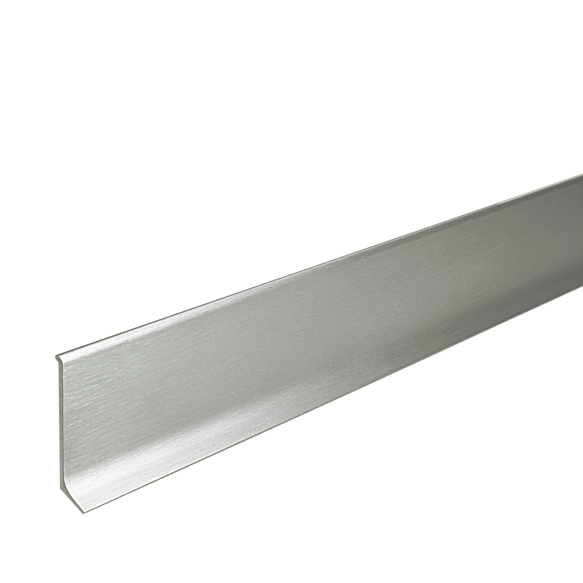 DURAL plint CONSTRUCT METAL aluminium geanodiseerd zilver 60mm 250cm
