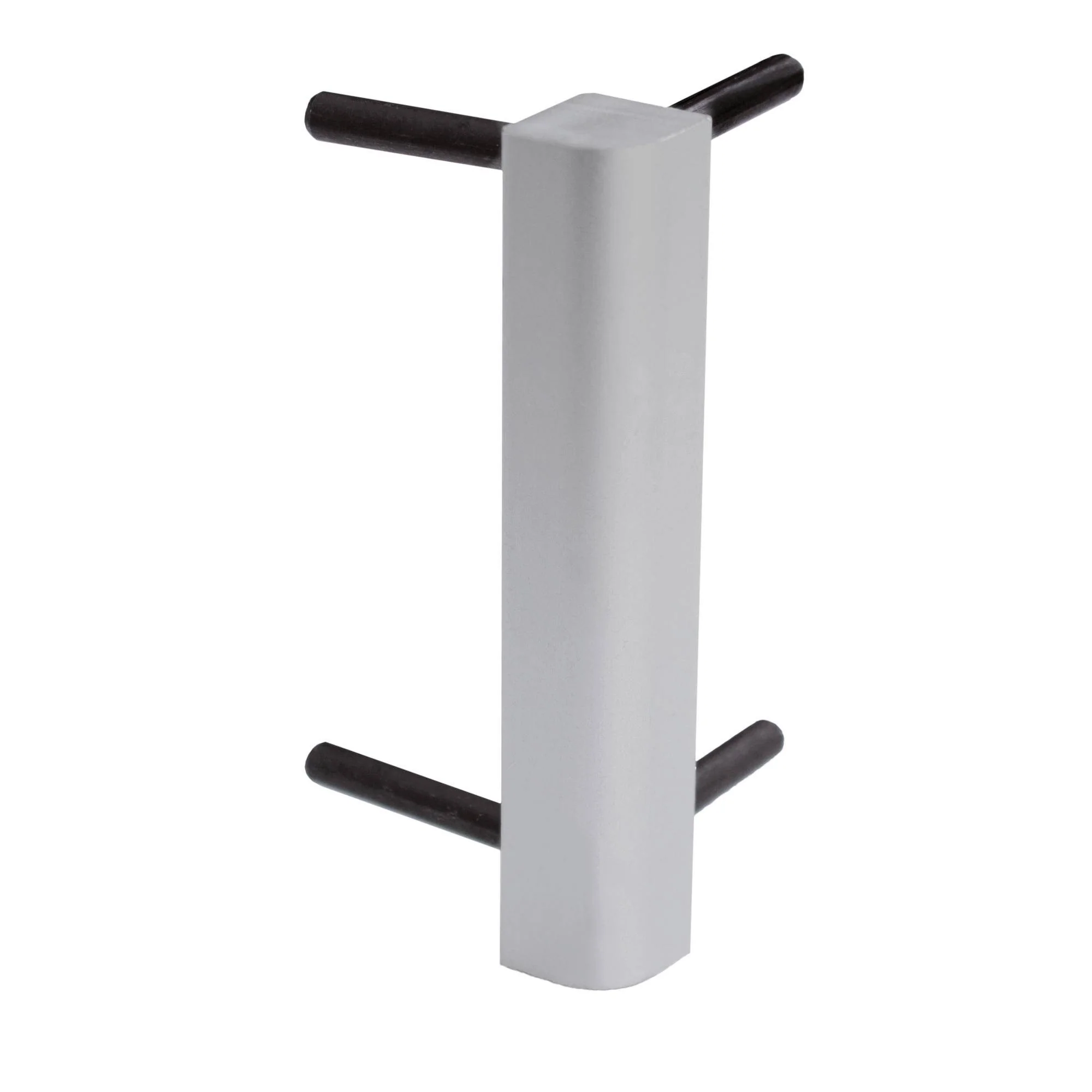 DURAL binnen- en buitenhoek CONSTRUCT SQUARE PVC zilver geanodiseerd 60mm