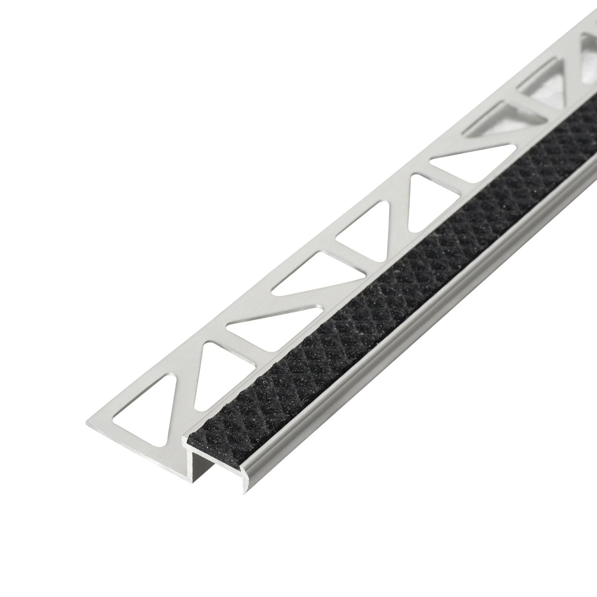 DURAL traptredeprofiel met inzetstuk 13 mm DIAMONDSTEP aluminium geanodiseerd neutraal zwart 11mm 250cm DURAL traptredeprofiel met inzetstuk 13 mm DIAMONDSTEP aluminium geanodiseerd neutraal zwart 11mm 250cm