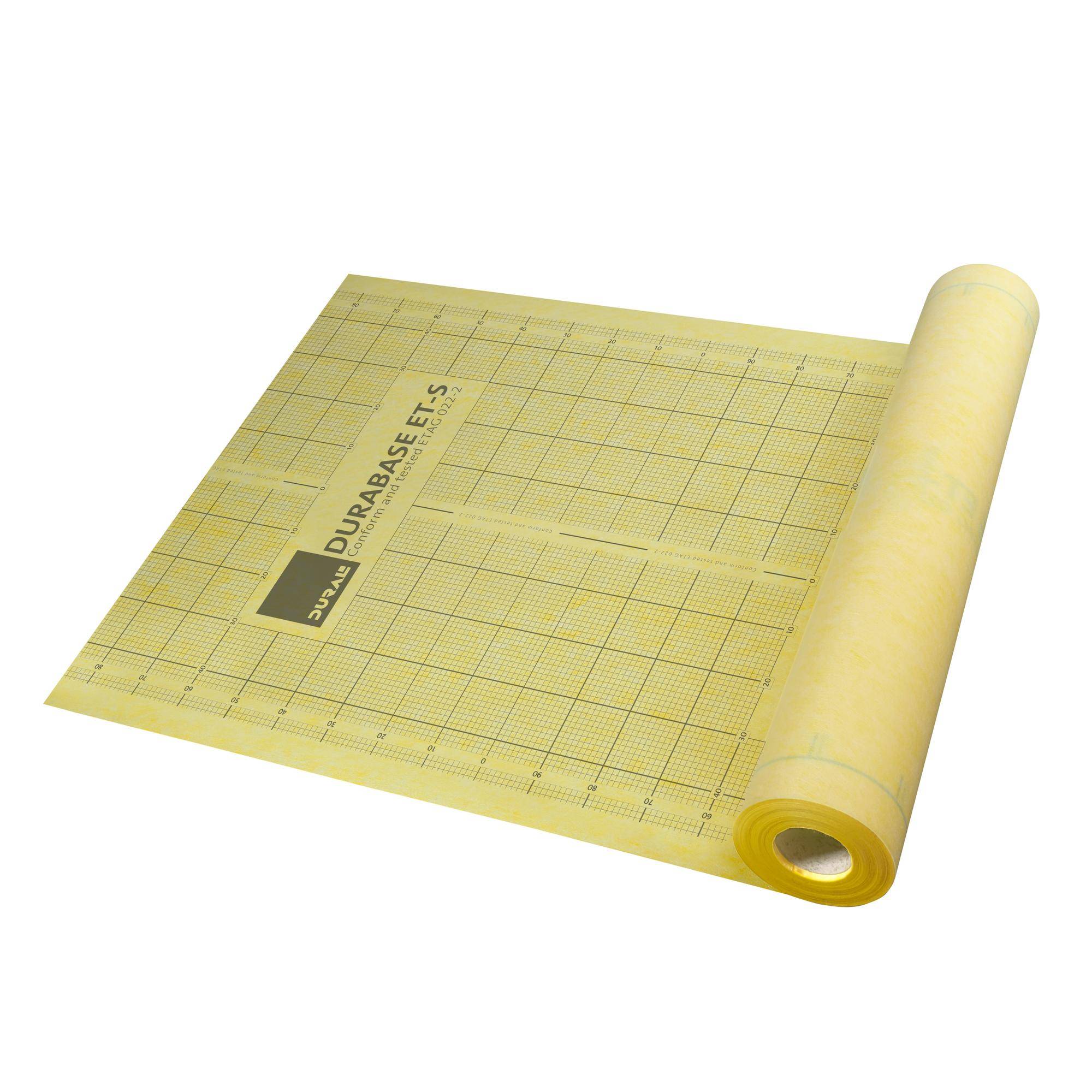 DURAL afdichtingsmembraan DURABASE ET-S geel 30 lopende meter DURAL afdichtingsmembraan DURABASE ET-S geel 30 lopende meter