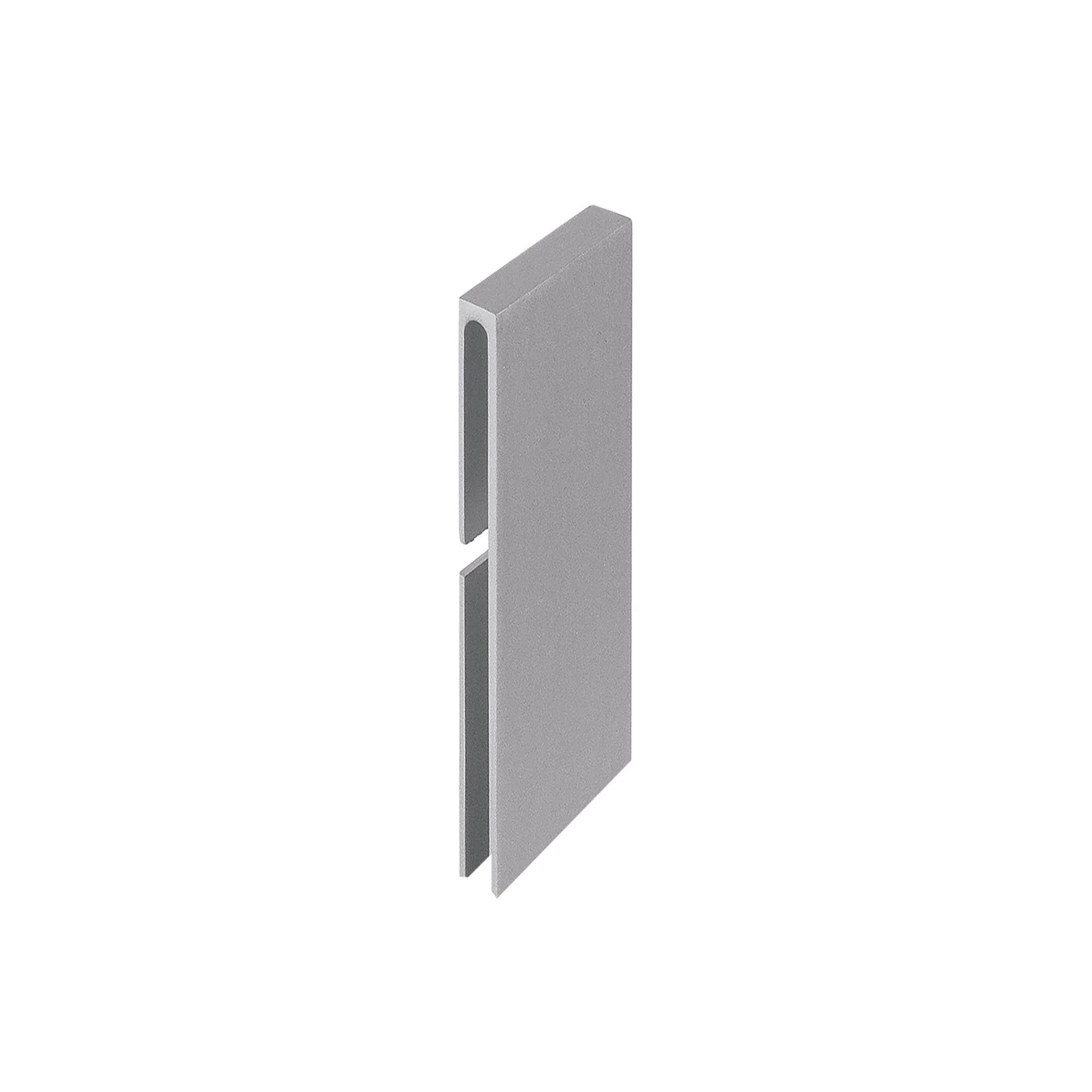 DURAL binnenhoek DURABAL BO aluminium gepoedercoat platinagrijs RAL 7036 60mm DURAL binnenhoek DURABAL BO aluminium gepoedercoat platinagrijs RAL 7036 60mm