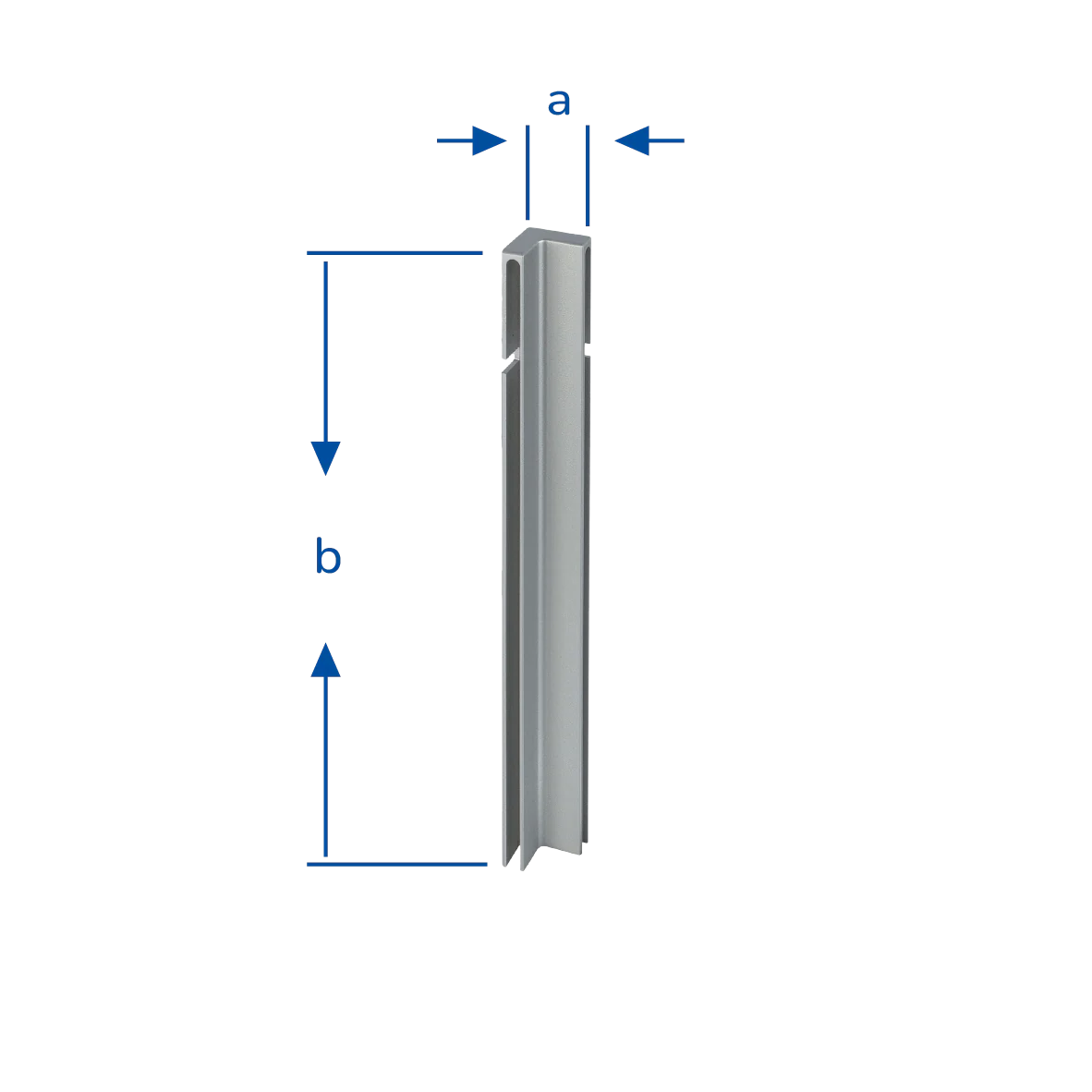 DURAL binnenhoek DURABAL BO aluminium geanodiseerd zilver 80mm 12mm - Afbeelding 2