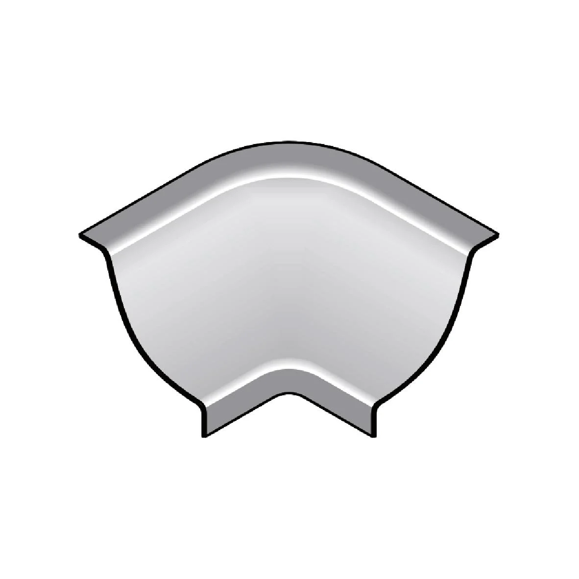 DURAL binnenhoek DURACOVE DB RVS (V2A/304) naturel 12mm