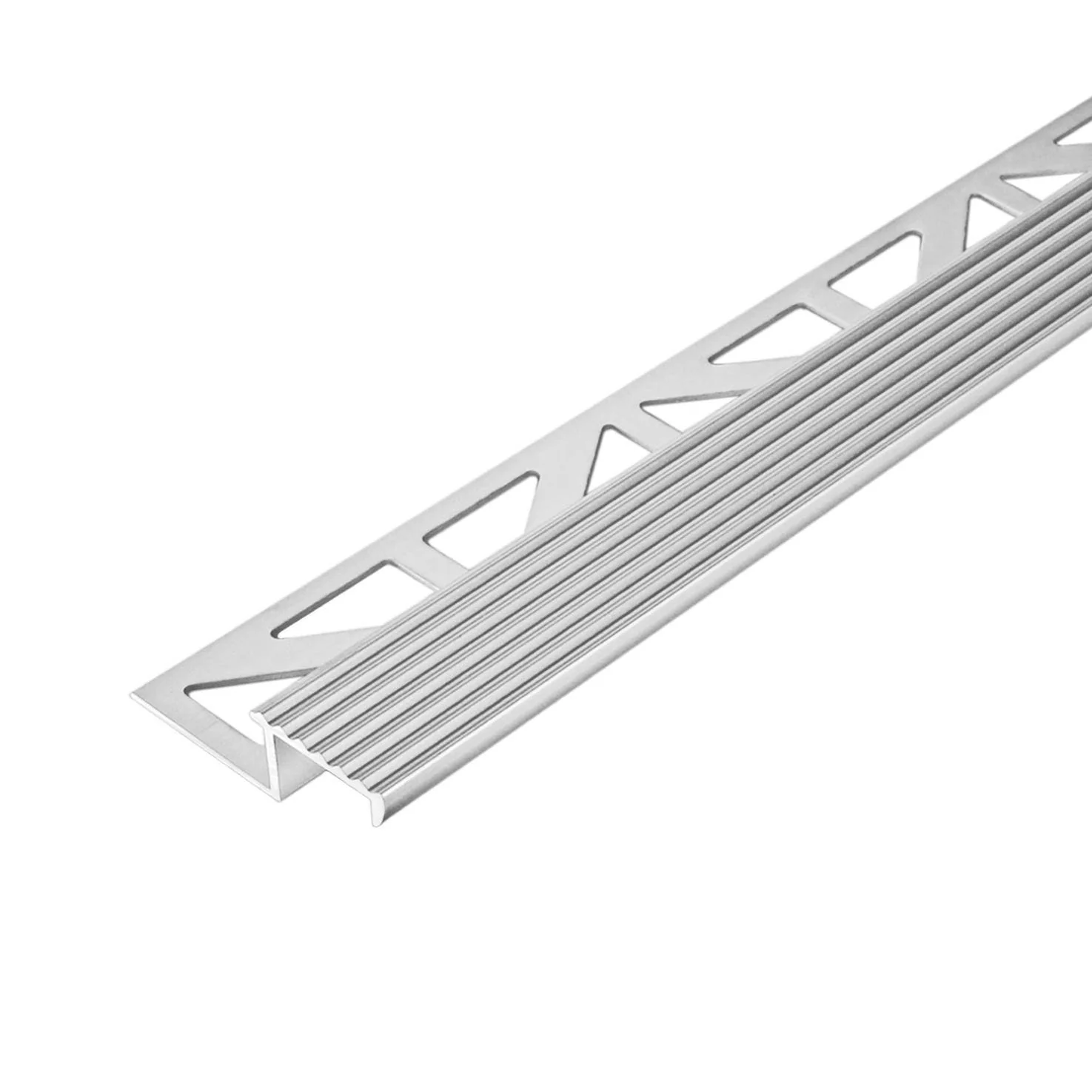 DURAL traptredeprofiel DURASTEP SOLID aluminium geanodiseerd zilver 11mm 300cm