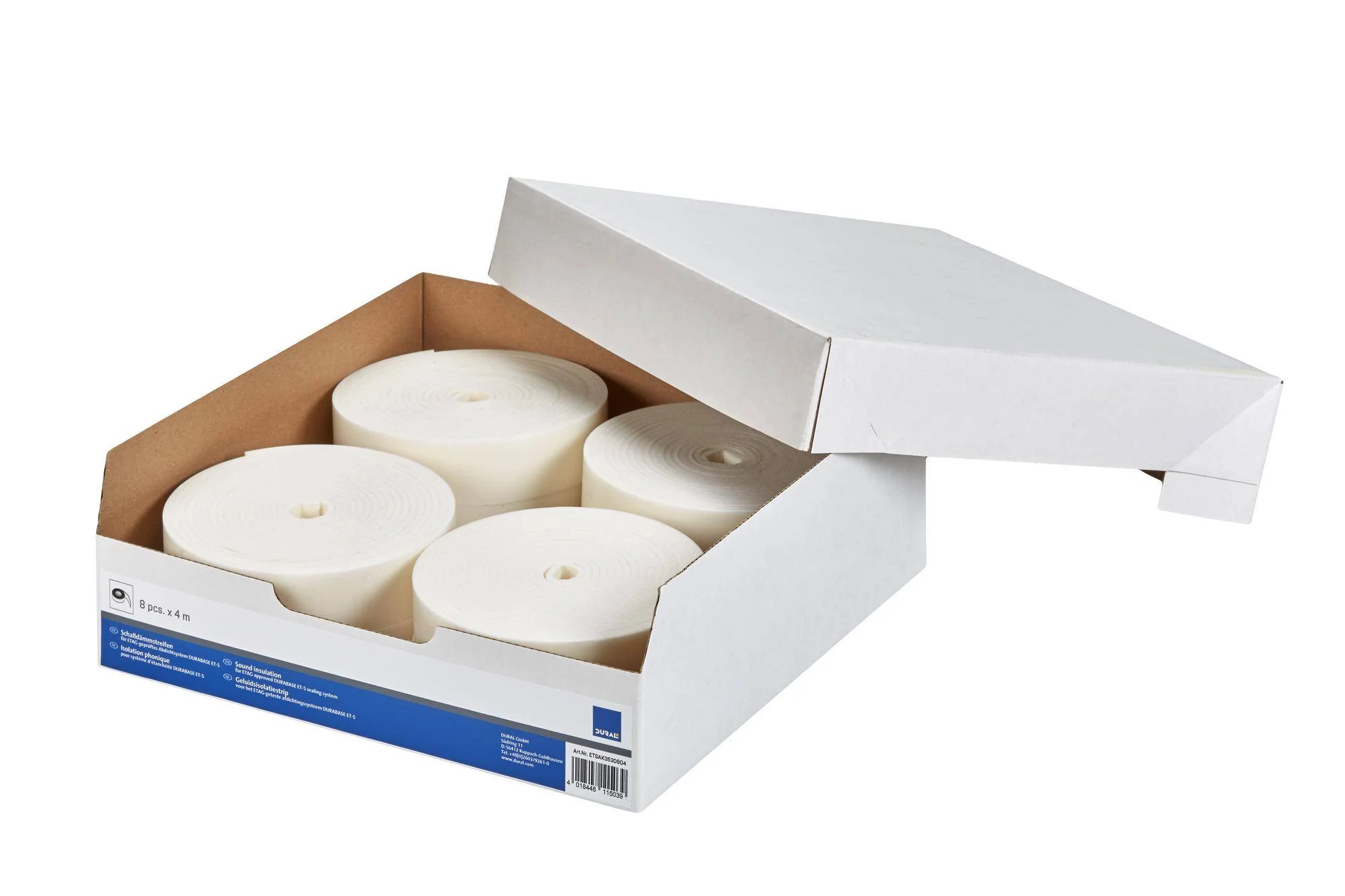 DURAL geluidsisolatiestrips DURABASE ET-S wit 20 lopende meter