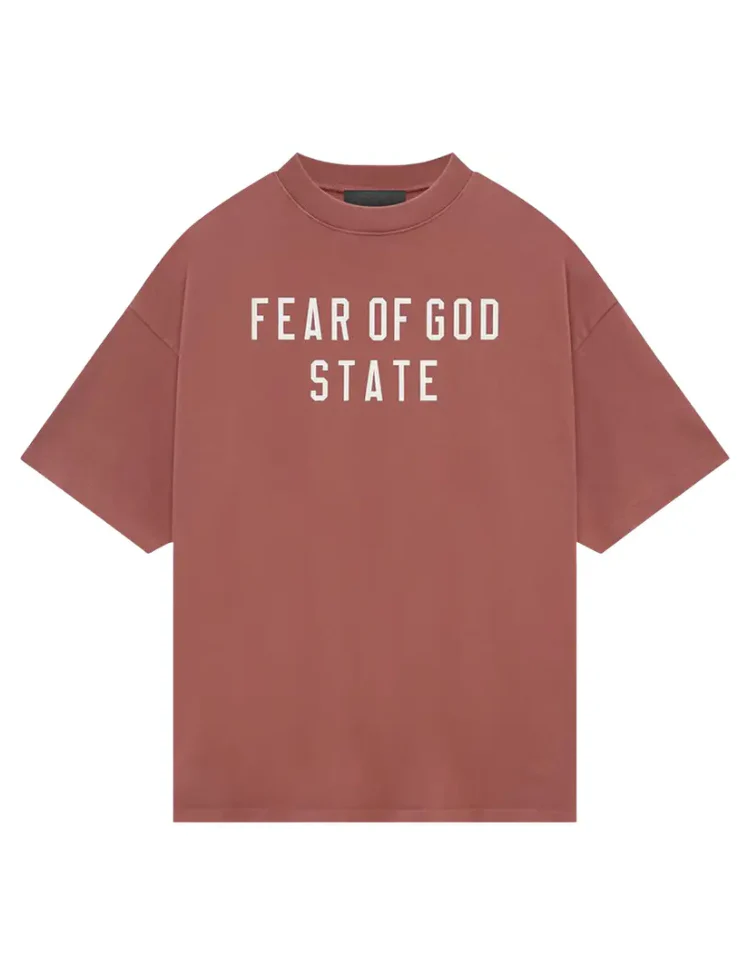 Fear of God Essentials SS Tee Crimson