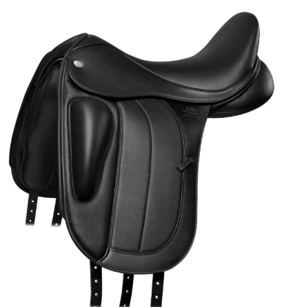Fairfax Dressuurzadel Deluxe Monoblad, Zwart