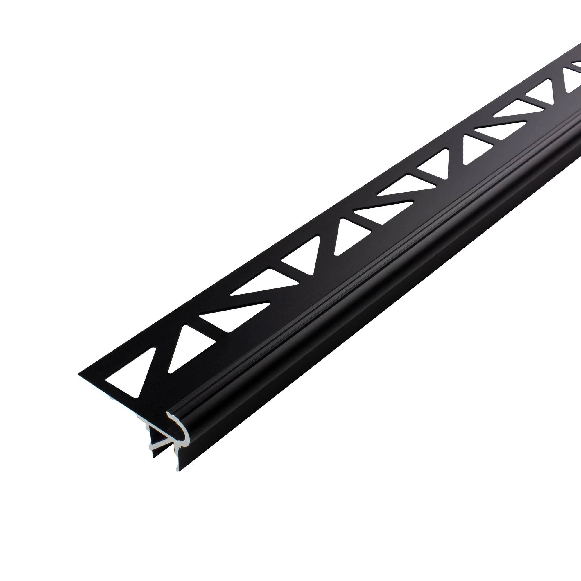 DURAL basisprofiel FLORENTOSTEP LED aluminium gepoedercoat zwart mat RAL 9011 11mm 250cm