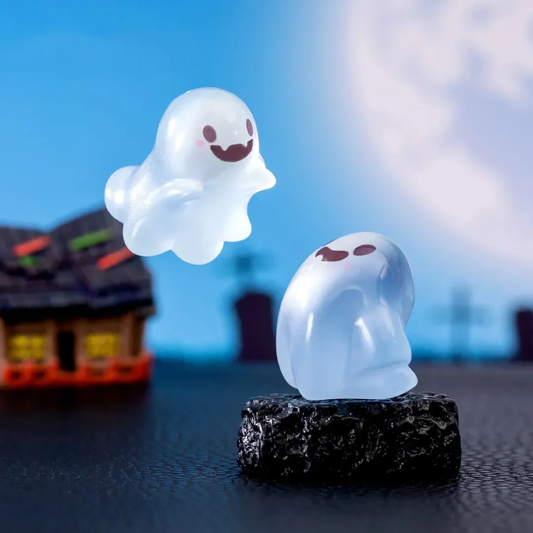 Glow in the dark – Ghosts – Blauw – ↑ 3 cm – 6 stuks Glow in the dark – Ghosts – Blauw – ↑ 3 cm – 6 stuks