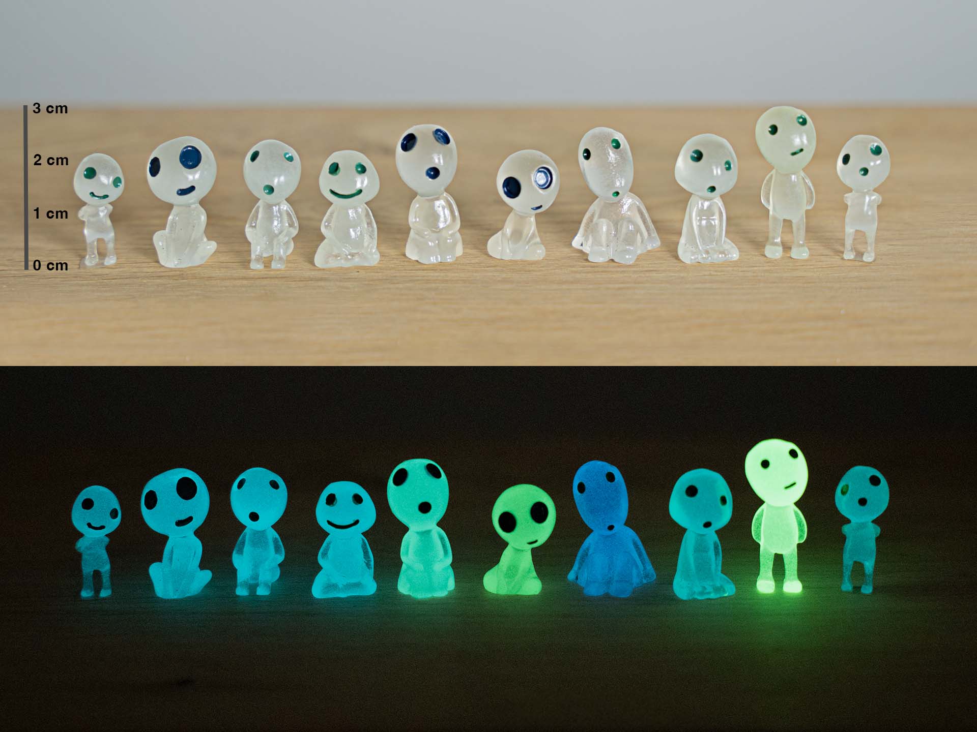 Glow In The Dark Planthero’s – 10 stuks – 3cm