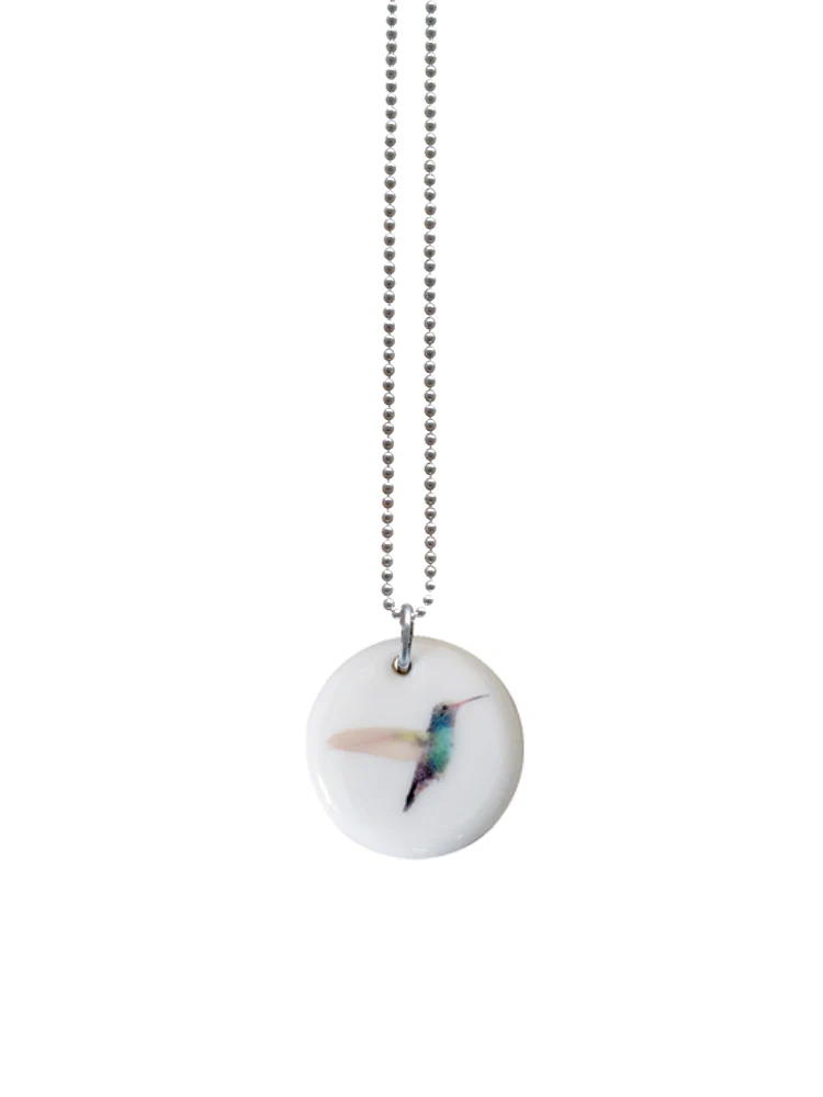 Ketting met keramiek hanger (medium)