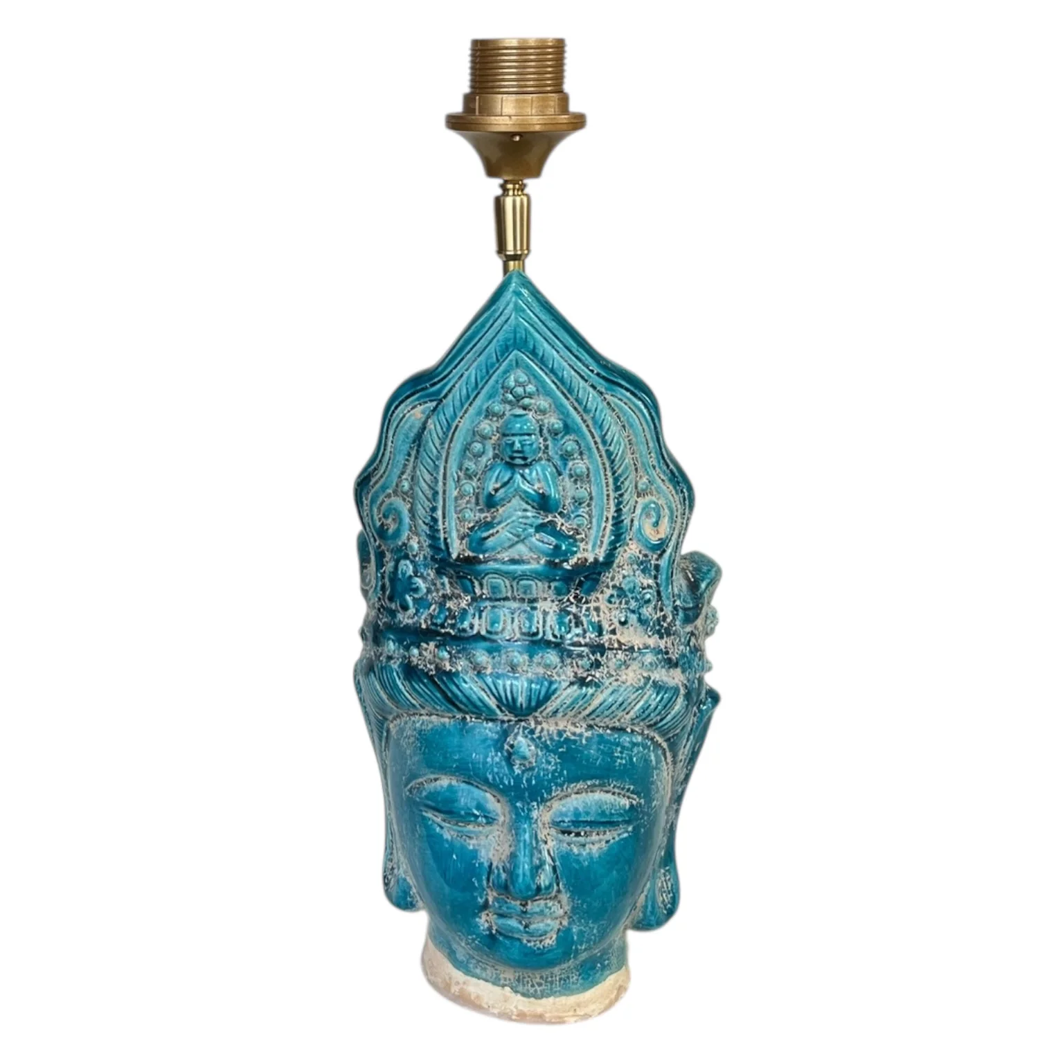 Lampenvoet Boeddha blauw Lampenvoet Boeddha blauw
