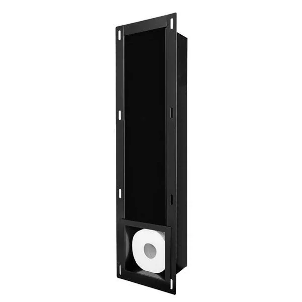 Inbouw reserve-rolhouder InWall RVS mat zwart by L’Aqua®