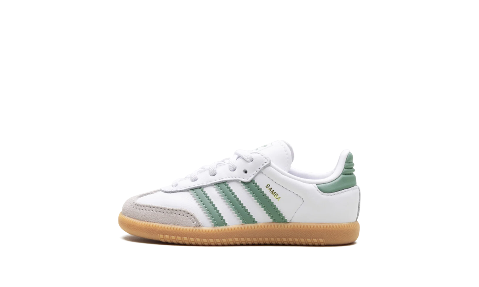 Adidas Samba OG Junior Cloud White Silver Green Adidas Samba OG Junior Cloud White Silver Green