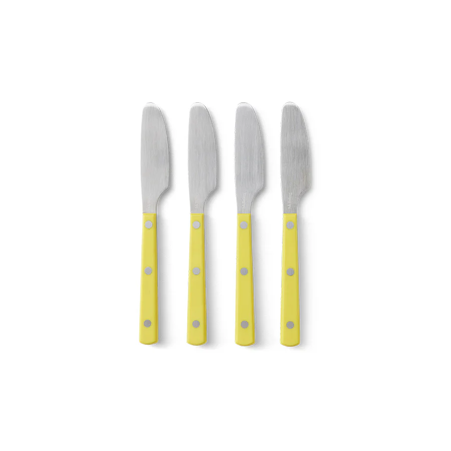 Hkliving 70s cutlery – Butter knives lemon (set of 4)