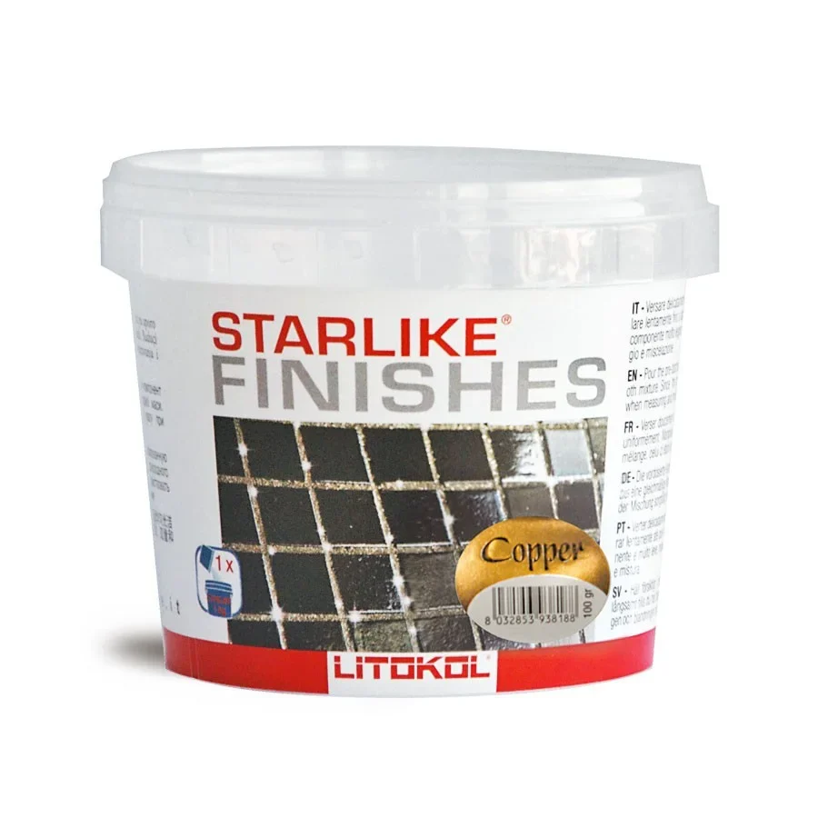 Kleureffect Koper Litokol STARLIKE® Finishes 200 gram voor 5 kg