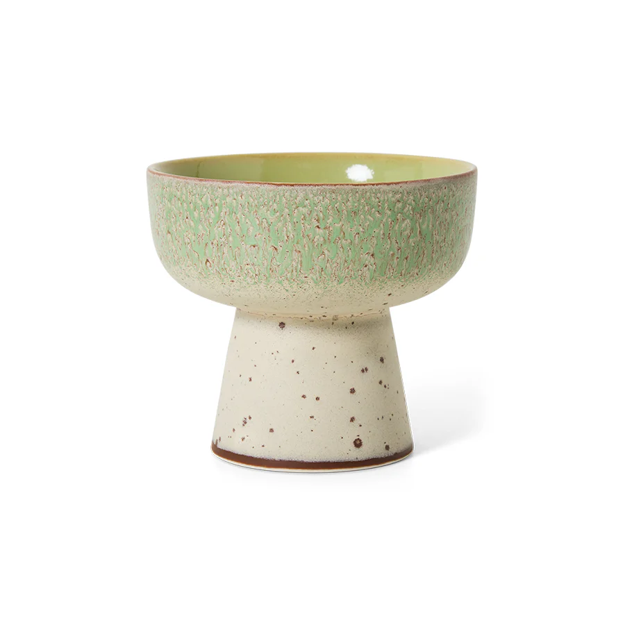 Hkliving 70s ceramics – Tapas bowl on base Slush