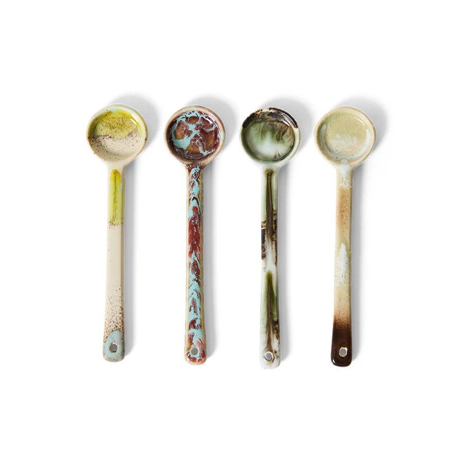 Hkliving 70s ceramics – Spoons M Blend (set of 4)