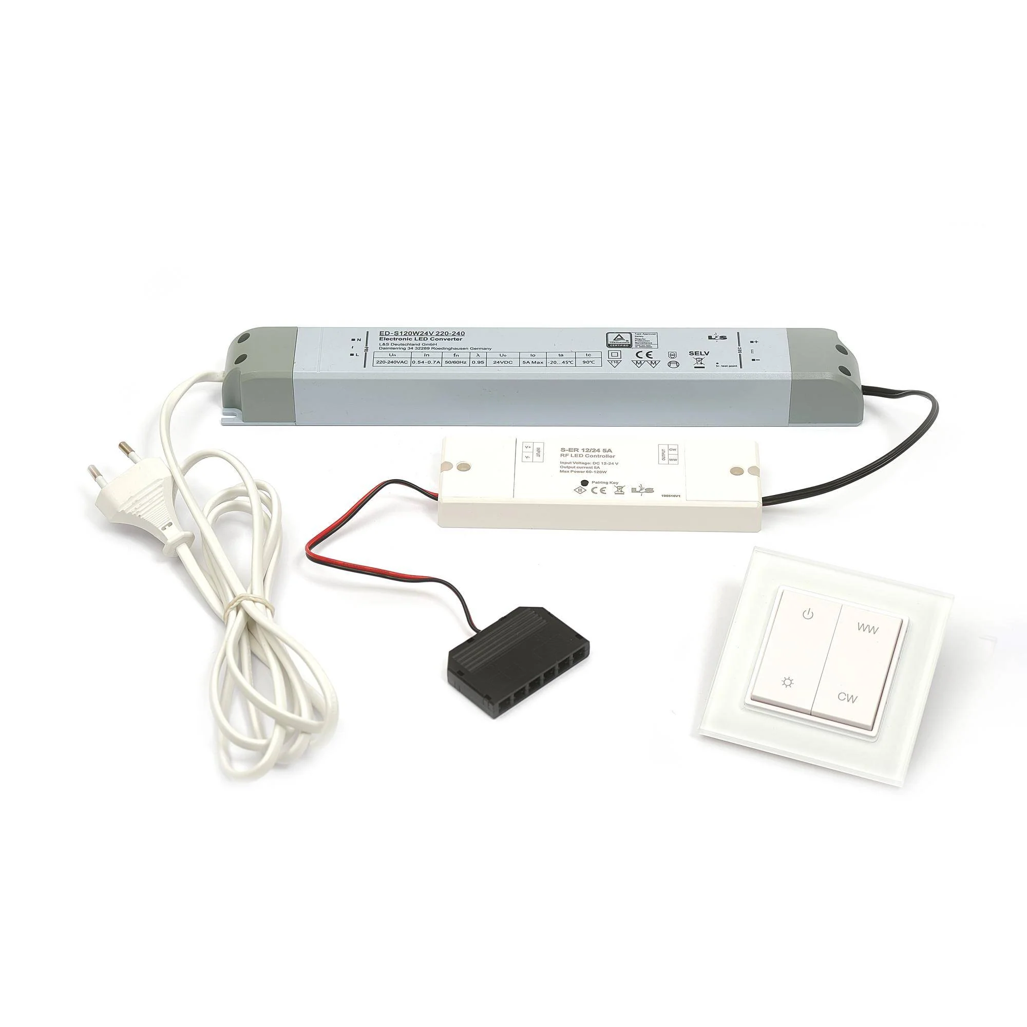 DURAL LED aansluitset voor LED “Emotion” voor 1 ontvanger LED SET EMOTION W aluminium wit DURAL LED aansluitset voor LED “Emotion” voor 1 ontvanger LED SET EMOTION W aluminium wit